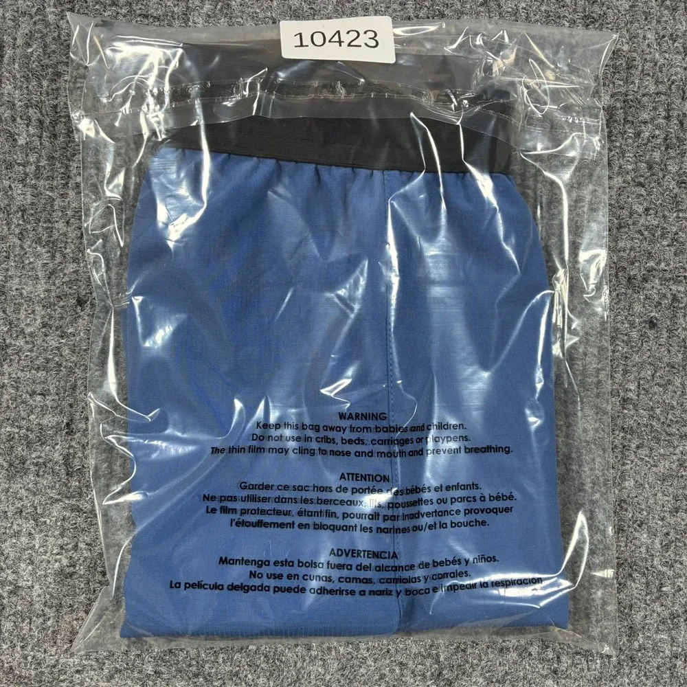 Skora Qwick-Dry Mens Running Athletic Shorts Size M Blue Lightweight Performance